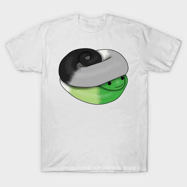 Aromantic Snake T-Shirt by Becky-Marie